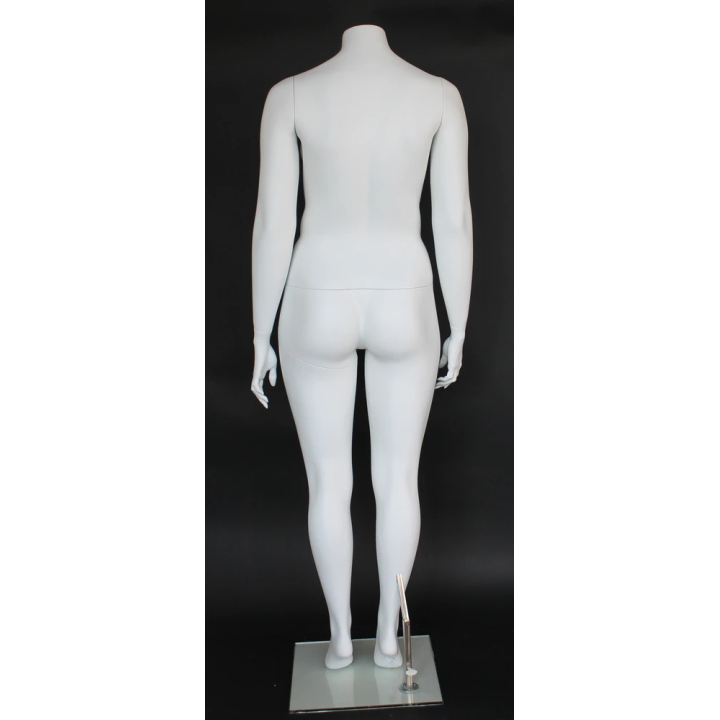 PLUS -5 Matte White Headless Plus size Female Mannequin