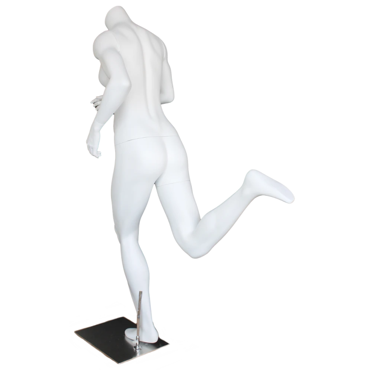 5 ft 2 in  Matte White finish Headless Running Female Mannequin