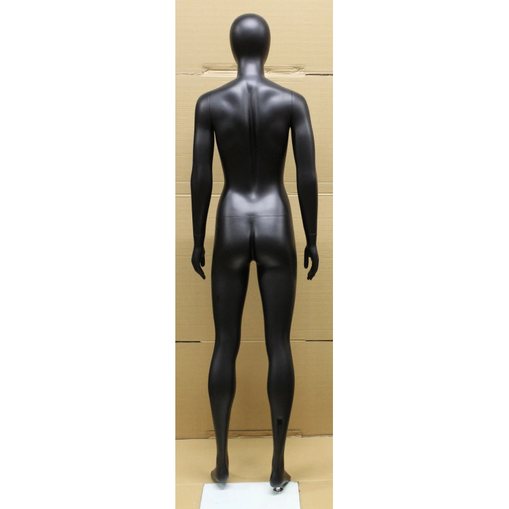 SFW51E-MB - Matte Black Athletic Egg Head Female Mannequin