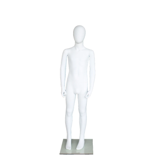 Egg Head White colored Unisex full body Child Mannequin CB10E-WT