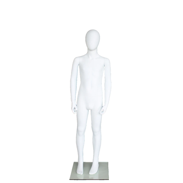 Egg Head White colored Unisex full body Child Mannequin CB10E-WT