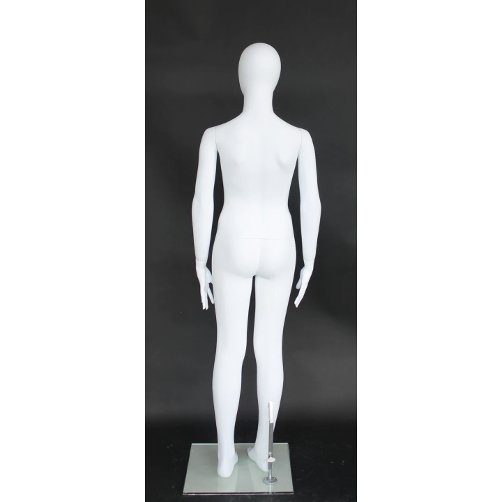 CB16E-WT - 5 ft Matte White Egg Head full body Teenage Mannequin