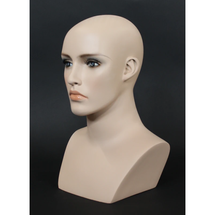MH27-FT - 15 in Realistic  Face make up Female Head Mannequin