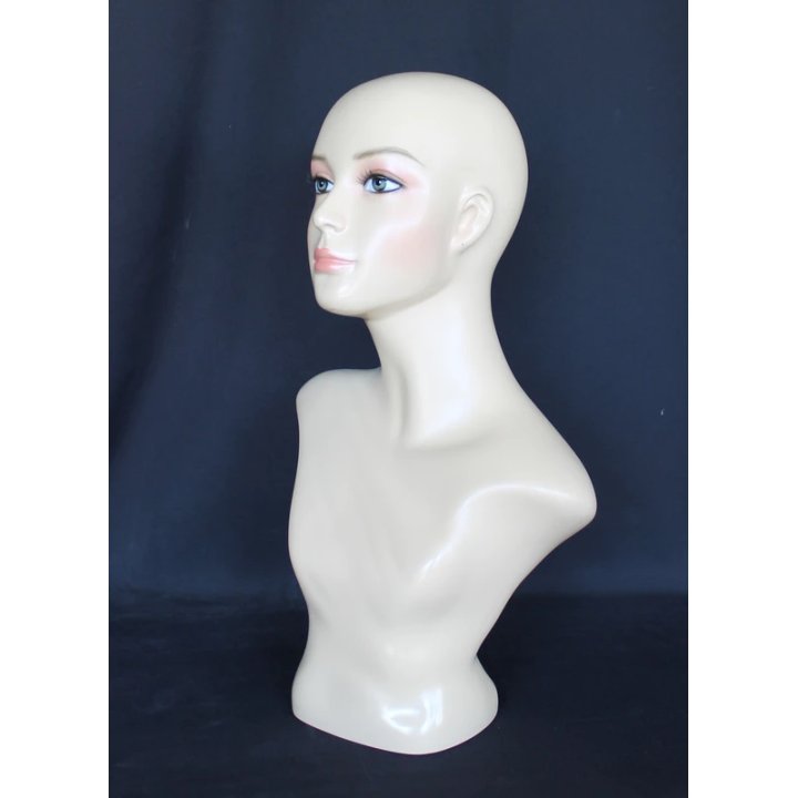 MH2-FT - 21.5 in H Realistic Face make up Female Head Mannequin
