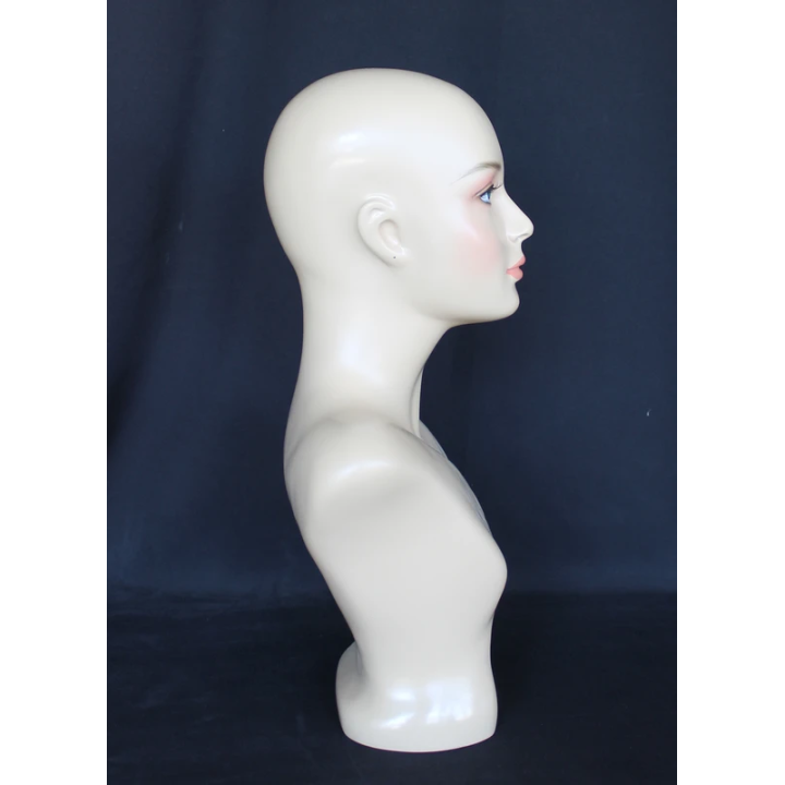 MH2-FT - 21.5 in H Realistic Face make up Female Head Mannequin