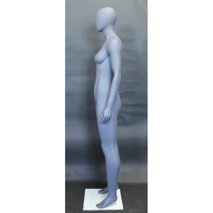 SFW51E-Grey - Matte Grey Athletic Body Egg Head Female Mannequin