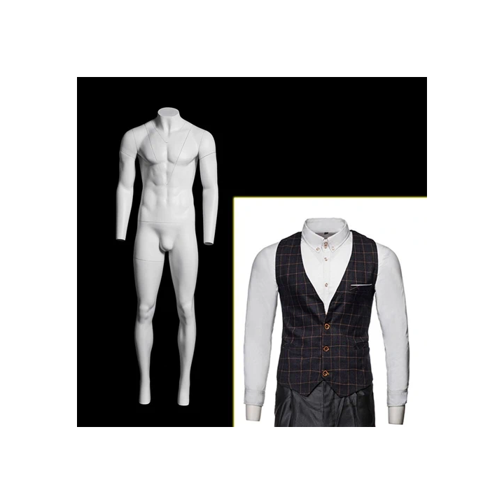 Matte White Full Body Ghost Male Mannequin for Professional Photograph