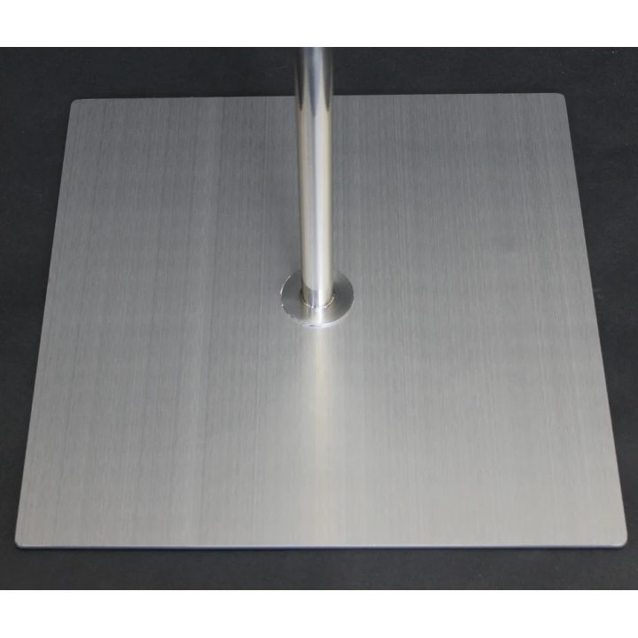 44 in Brush Metal Floor Base (14x14 in) for Mannequin Torso and Dress Form