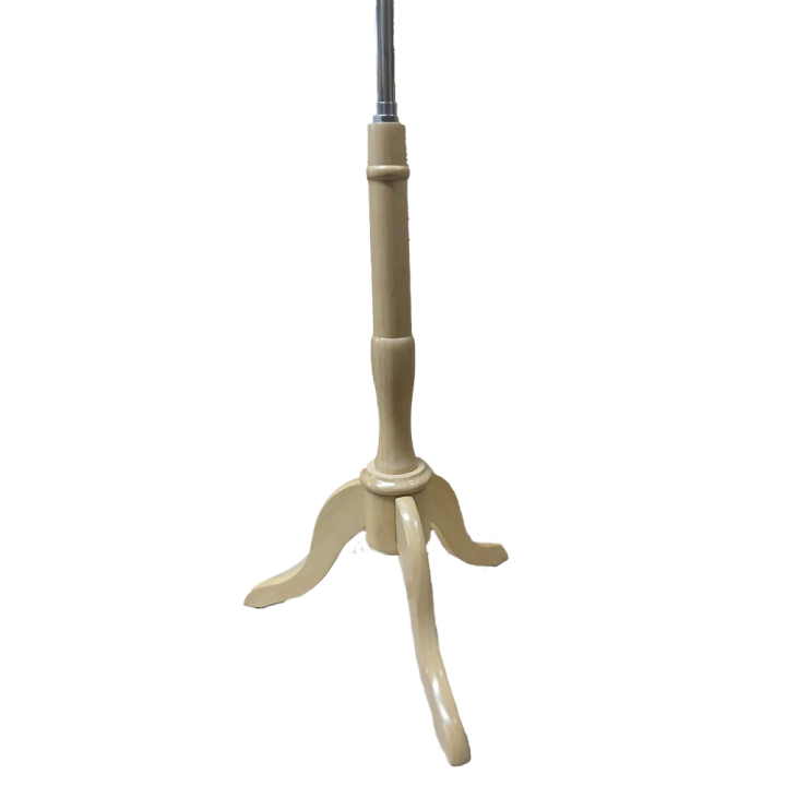 Natural Wooden Tripod Base with metal pole for Dress Form mannequin