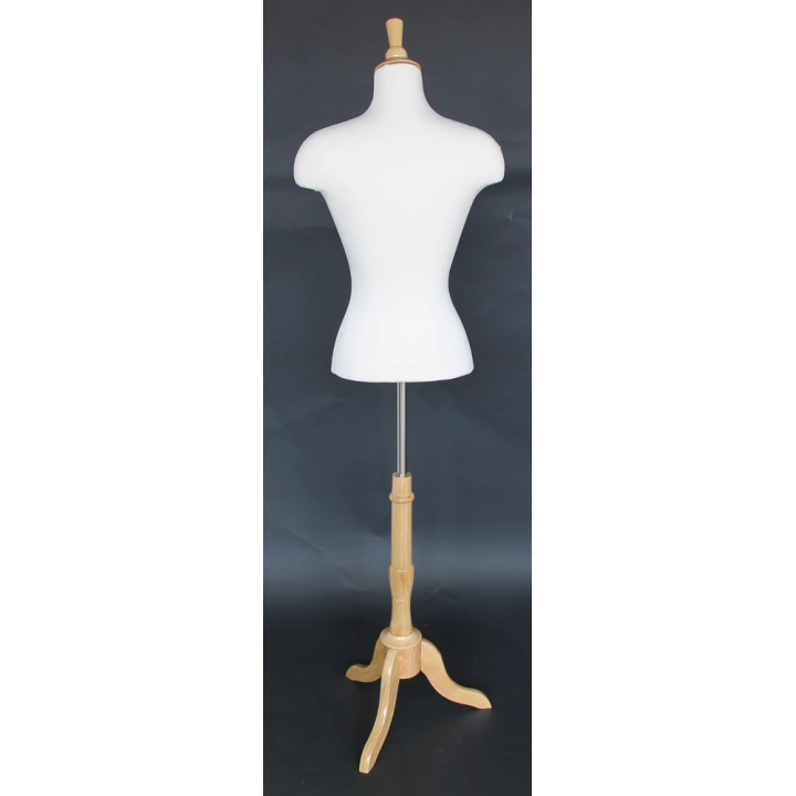 BF5-FR - Size 4/6 Female Blouse Dress form mannequin Wooden Tripod base