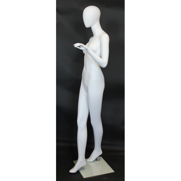 Contemporary Modern Style Female Mannequin cross leg -SFW25E-WT