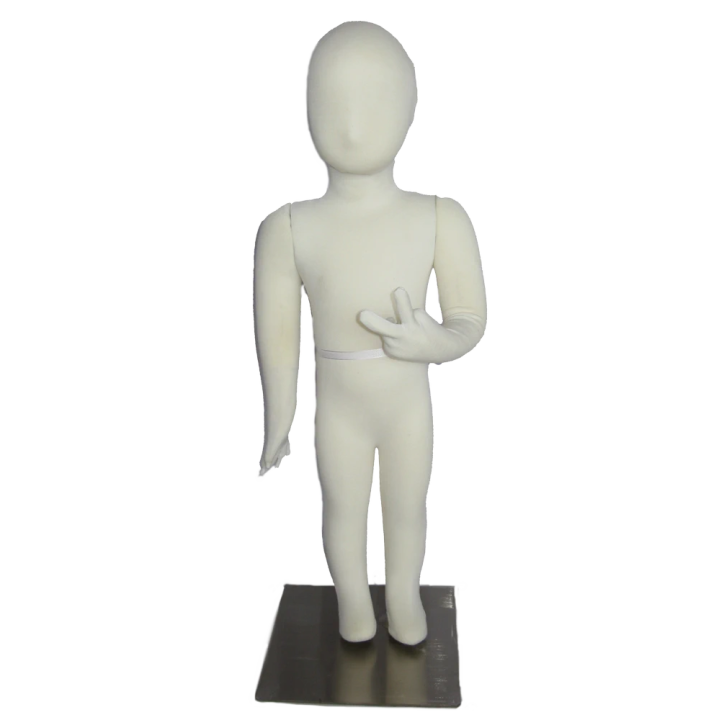 Size 1T/2T cream jersey covered Fullbody Toddler Mannequin CJ-2