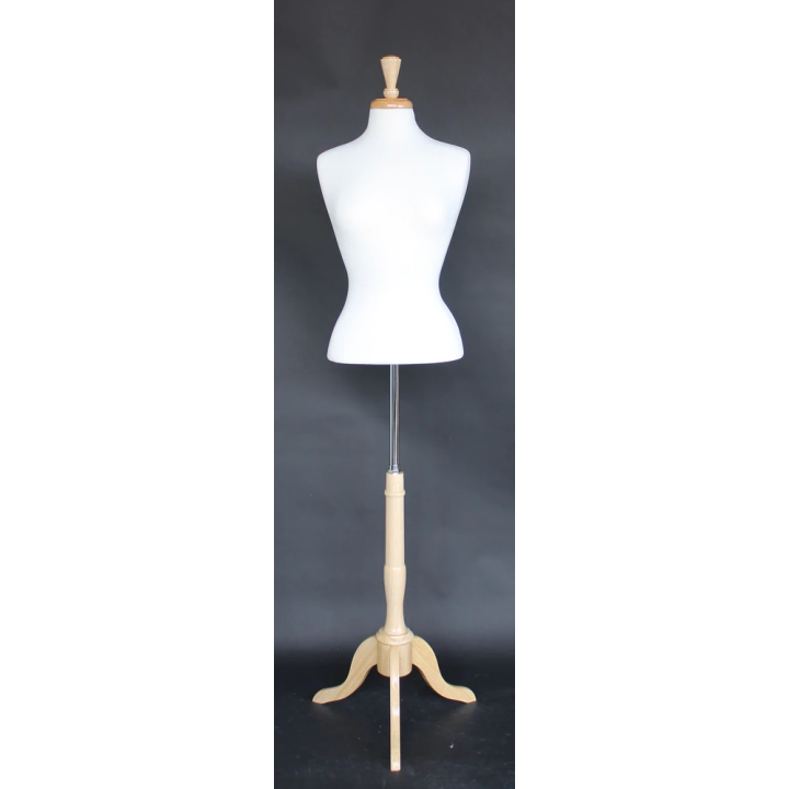B7W-FR - Size 6/8 Female Blouse Dress form mannequin with tripod base