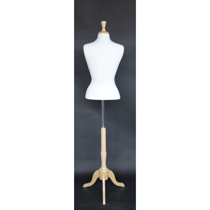 B7W-FR - Size 6/8 Female Blouse Dress form mannequin with tripod base