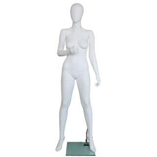 Contemporary Style Egg Head Female Mannequin -SFW44E-WT