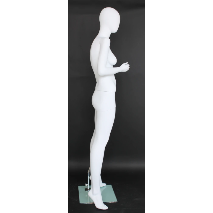 Contemporary Style Egg Head Female Mannequin -SFW44E-WT