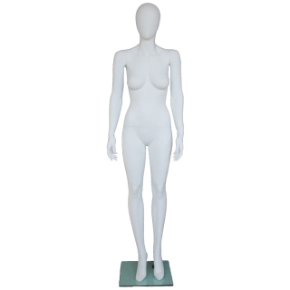 Contemporary Style Egg Head Female Mannequin -SFW45E-WT