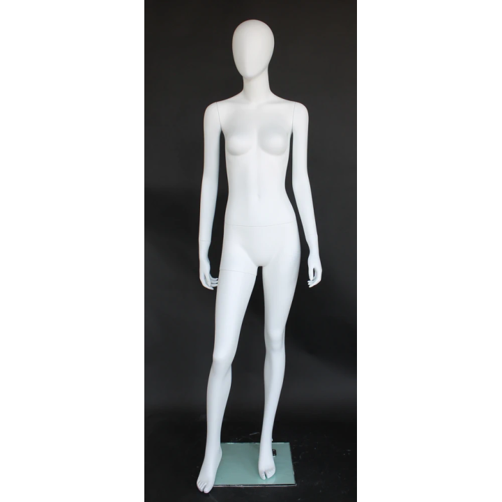 Contemporary Style Egg Head Female Mannequin -SFW46E-WT