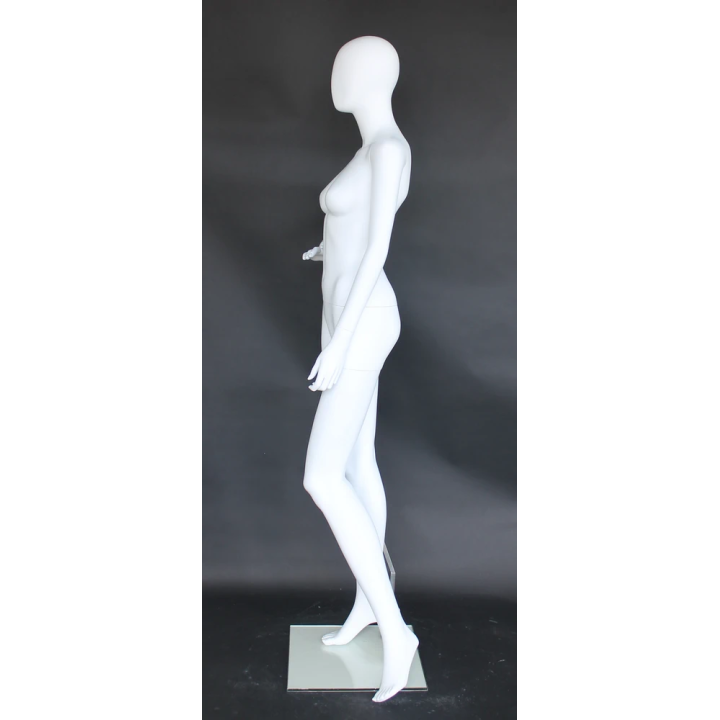 High-fashion attitude Egg Head Female Mannequin -SFW48E-WT