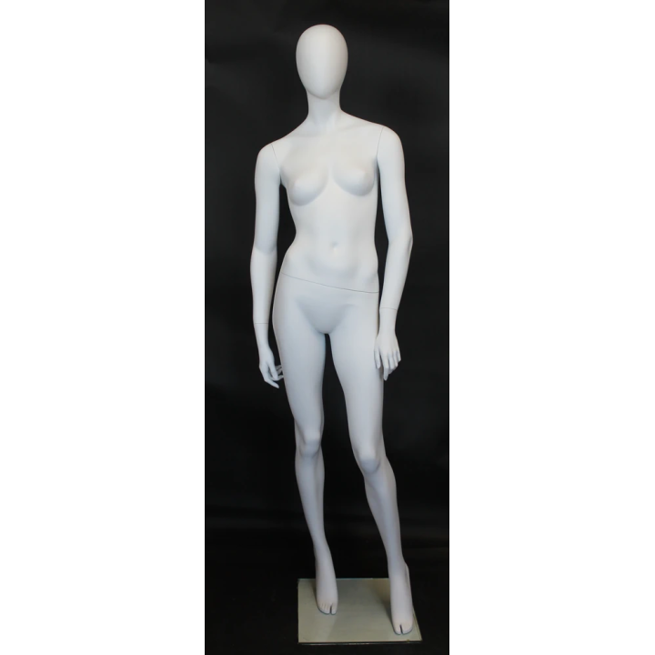 Graceful contrapposto stance Egg Head Female Mannequin -SFW50E-WT