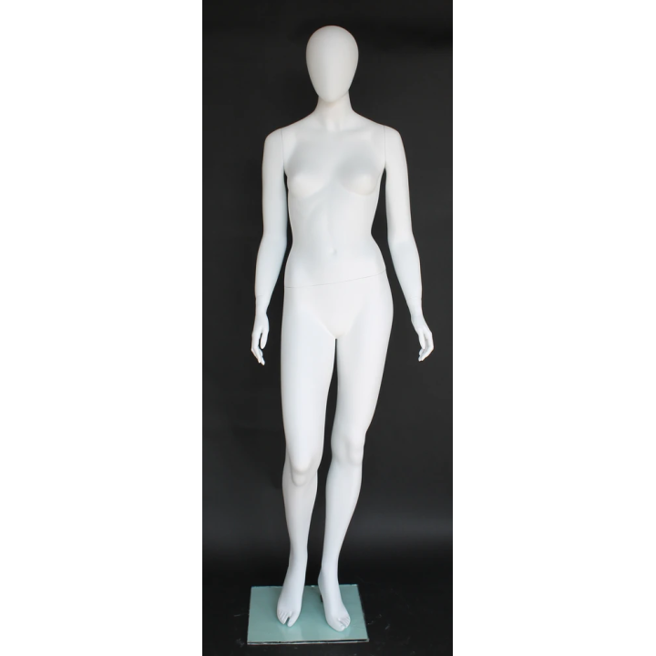 Elegant walking motion Egg Head Female Mannequin -SFW52E-WT