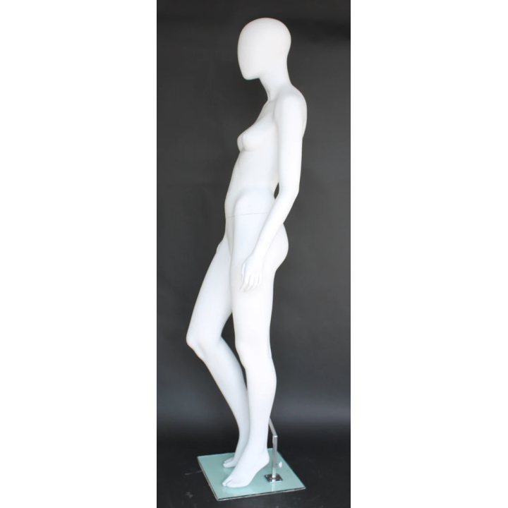Elegant walking motion Egg Head Female Mannequin -SFW52E-WT