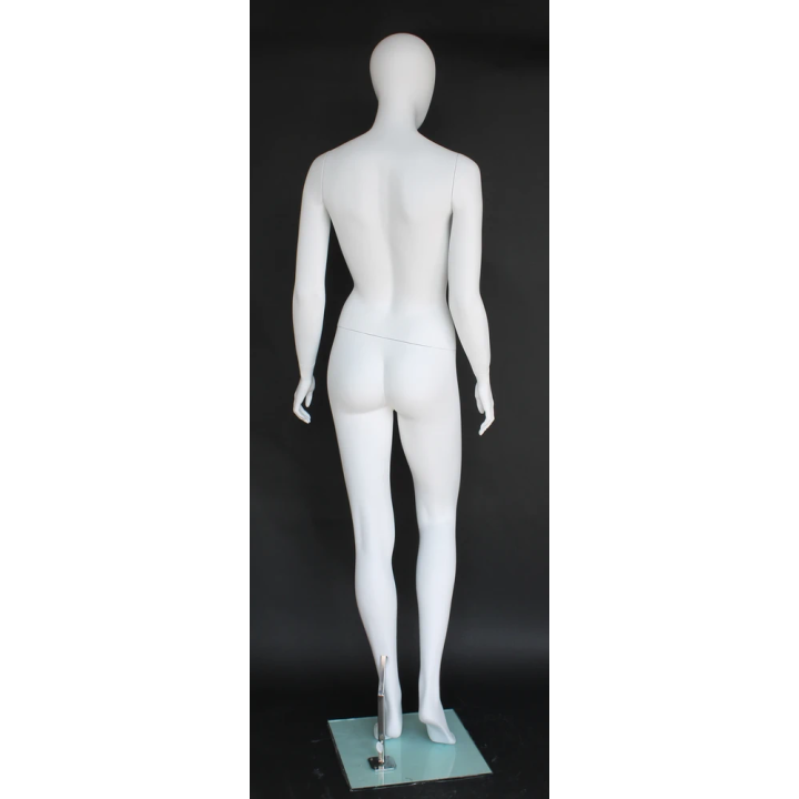 Elegant walking motion Egg Head Female Mannequin -SFW52E-WT