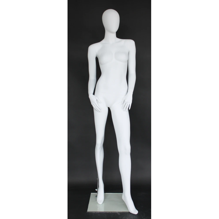 Chic Vibe Style Egg Head Female Mannequin -SFW54E-WT