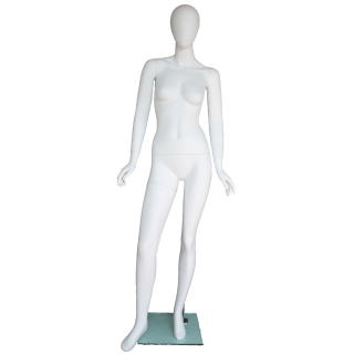 Elegant Style Egg Head Female Mannequin -SFW55E-WT