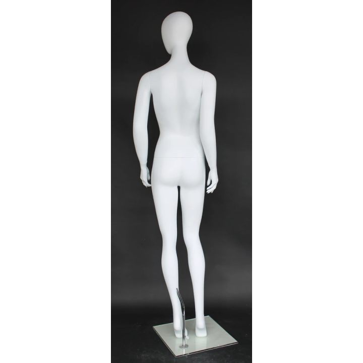 Feminine silhouette Egg Head Female Mannequin -SFW56E-WT