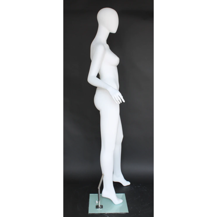 Dynamic Stride Style Egg Head Female Mannequin -SFW61E-WT