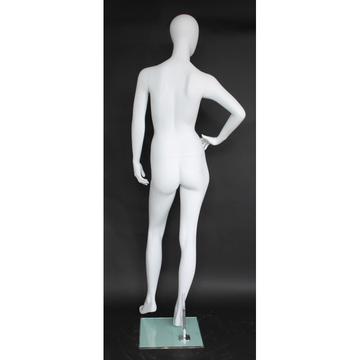 Chic Confidence Style Egg Head Female Mannequin -SFW62E-WT