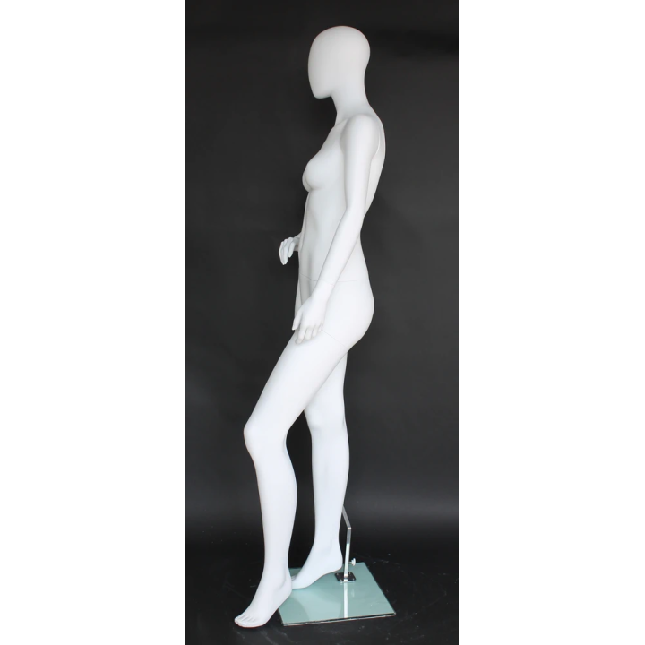 Chic Confidence Style Egg Head Female Mannequin -SFW62E-WT