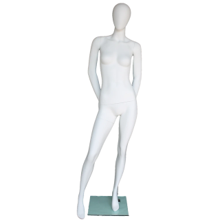 Minimalist Elegance Style Egg Head Female Mannequin -SFW64E-WT