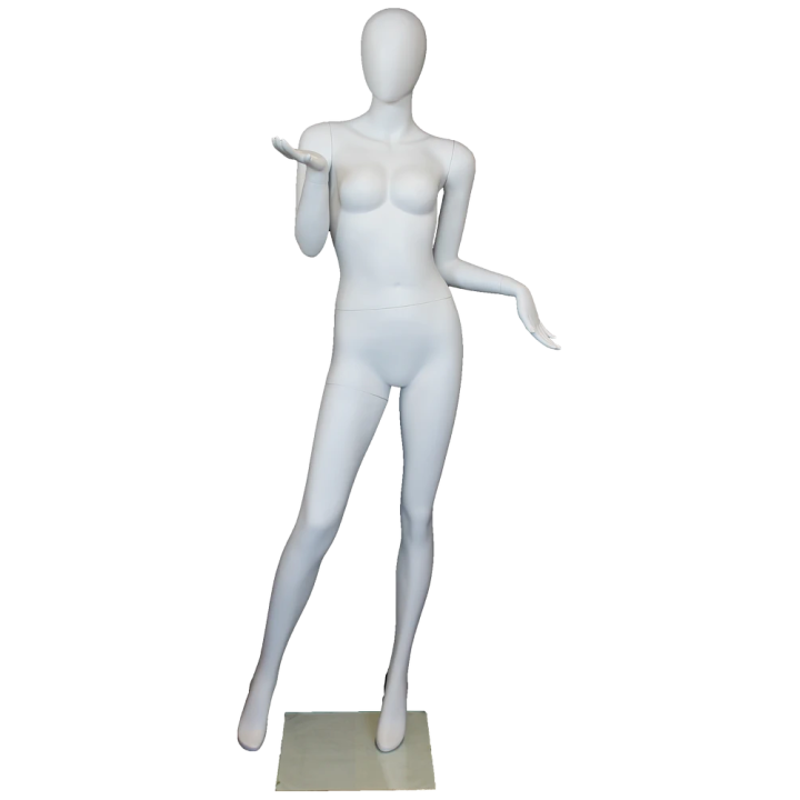 Graceful Presenter Egg Head Female Mannequin-SFW95E-WT