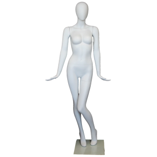 Chic Silhouette Style Egg Head Female Mannequin -SFW96E-WT