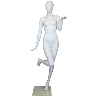 Dynamic Trendsetter Style Egg Head Female Mannequin -SFW97E-WT