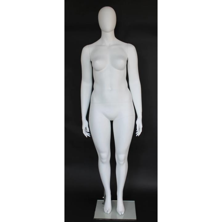Plus Size Female Mannequin - Symmetric Neutral Pose - PLUS-55