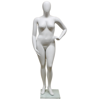 Plus Size Female Mannequin Hand-on-Hip "Couture" Pose - PLUS-77