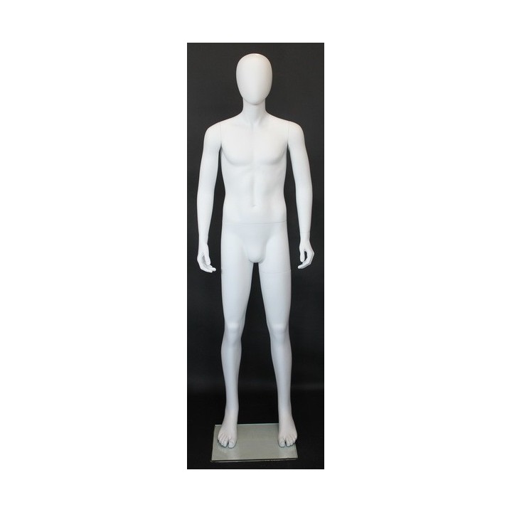 CB20E-WT 5'7" Small Male Mannequin - Antique & Racecar Uniform Display Mannequin