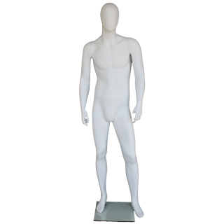 SFM41E-WT - 6 ft 3 in Male Mannequin Egg head Matte white