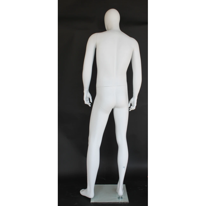 SFM41E-WT - 6 ft 3 in Male Mannequin Egg head Matte white