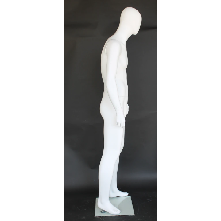 SFM41E-WT - 6 ft 3 in Male Mannequin Egg head Matte white