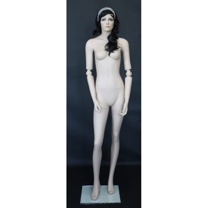 Female Mannequin with Bendable Arms Face Make up- SFW39-FT