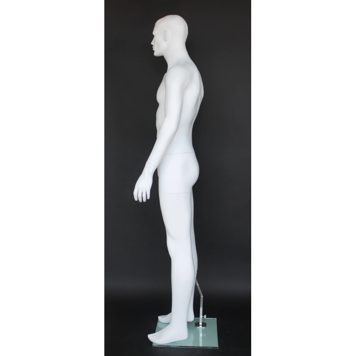 5 ft 10 in Male Mannequin Small Size Featured Face white -SFM72-WT