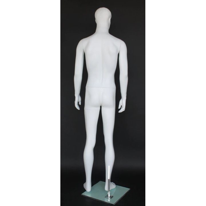 5 ft 10 in Male Mannequin Small Size Featured Face white -SFM72-WT