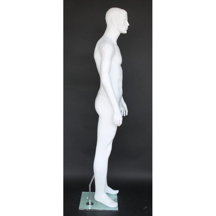 5 ft 10 in Male Mannequin Small Size Featured Face white -SFM72-WT