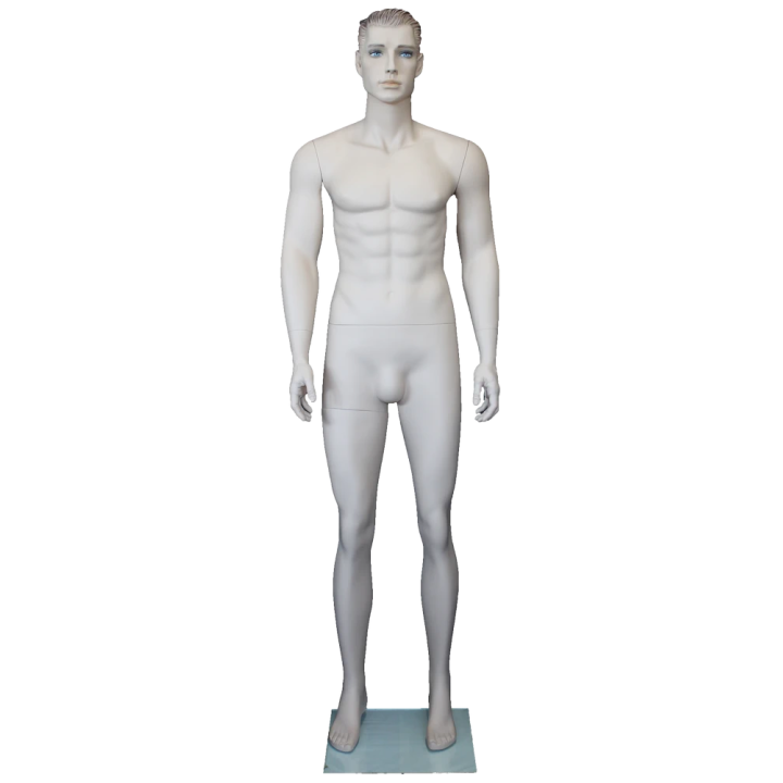 6 ft 1 in Face Makeup Skin tone colored Male Mannequin SFM51-FT