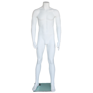 New Headless Full Body Male Mannequin Matte white STM001-WT