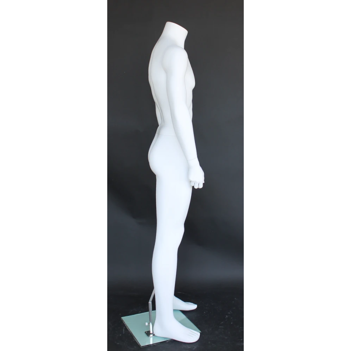 New Headless Full Body Male Mannequin Matte white STM001-WT